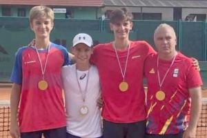 FOTO: Tenismenul David Manu şi echipa României, locul 9 la Campionatul Mondial de Juniori Under 14, o performanţă de apreciat
