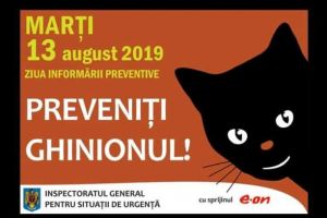 13 august PISICA NEGRĂ, simbol al prevenţiei ghinionului, Ziua Informării Preventive