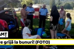 NEAMȚ: Activitate a poliţiştilor pentru prevenirea furturilor din bagaje şi autovehicule (FOTO)