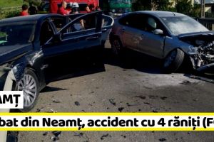 NEAMȚ: Un bărbat din Neamţ a provocat un accident cu 4 răniţi (FOTO)