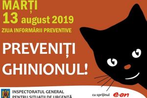 Marţi, 13! Ghinionul poate fi prevenit! „Porţi deschise” la ISU Ialomiţa