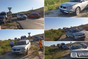 FOTO, VIDEO. ACCIDENT rutier în Alba Iulia, zona pârâul Iovului. O victimă, după o coliziune între două autoturisme