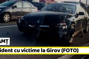 NEAMȚ: Accident cu victime la Girov, în această dimineaţă (FOTO)