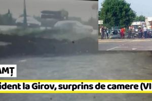 NEAMȚ: Accident cu victime la Girov, surprins de camere (FOTO-VIDEO)