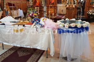 Fapta crestina de Adormirea Maicii Domnului: Patru copii aflati in asistenta maternala, botezati la Cumpana 