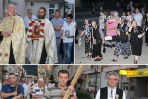 FOTO/ Procesiune religioasă la Cugir, cu ocazia sărbătorii ,,Adormirea Maicii Domnului”