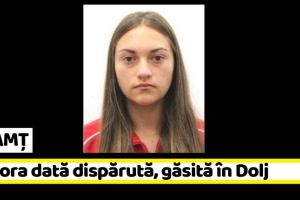 NEAMȚ: Minora din Piatra-Neamţ, dată dispărută, găsită în Dolj