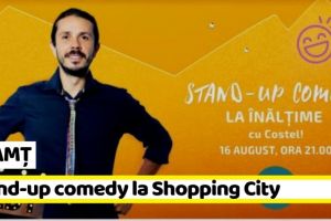 NEAMȚ: Vineri, 16 august, stand-up comedy cu Costel la Shopping City Piatra-Neamţ