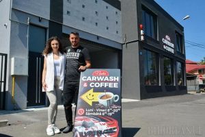 Nadia Carwash & Coffee: Fotbalistul Ioan Hora a deschis cea mai nouă şi modernă spălătorie auto din Oradea (FOTO)