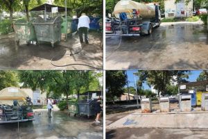 PLOIESTI: Campanie de spalare si igienizare a platformelor gospodaresti, in mai multe cartiere