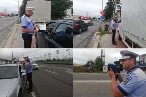FOTO: Peste 600 de vitezomani sancţionaţi, pe drumurile din judeţ. Acţiune la nivel european, desfăşurată şi de IPJ Alba