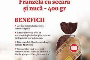Pâinea cu nucă şi secară Panifcom, o noutate pe piaţa regională de panificaţie!