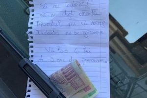 Imagine virala!:  Aparatul nu va merge! Sa nu indrazniti sa-mi dati amenda. Aveti sase lei pentru parcare!“