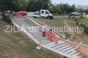  Veste buna pentru constanteni: Se lucreaza de zor la reabilitarea pasajului pietonal din zona garii (galerie foto)