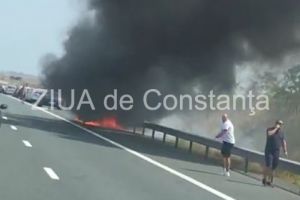 Imagini de la eveniment: Autoturism in flacari pe Autostrada Soarelui (galerie foto + video)