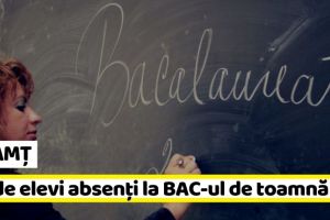 NEAMȚ: 69 de elevi absenţi la BAC-ul de toamnă