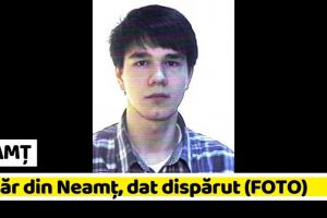 NEAMȚ: Tânăr din Neamţ, dat dispărut. Dacă aveţi informaţii, sunaţi la „112” (FOTO)