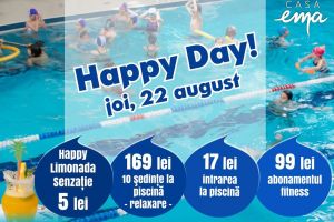 Preţ redus azi la abonamentele de piscină şi fitness de la Casa EMA