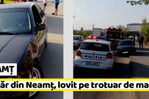 NEAMȚ: Tânăr din Neamţ, lovit pe trotuar de o maşină (FOTO)