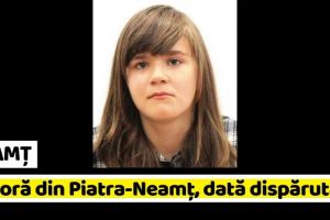 NEAMȚ: Minoră de 15 ani, din Piatra-Neamţ, dată dispărută. Dacă aveţi informaţii, sunaţi la „112” (FOTO)