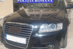 FOTO: Autoturism căutat de autorităţile britanice, găsit la Alba Iulia. Dosar penal pe numele unui bărbat, bănuit de tăinuire