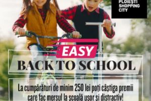 Dacă şcoala e complicată, atunci mersul până acolo să fie simplu şi distractiv cu Ploieşti Shopping City! Cumperi de minimum 250 de lei din oricare magazin al Ploieşti Shopping City şi câştigi