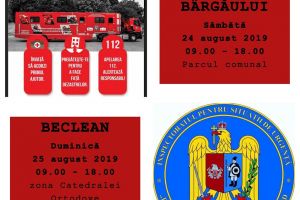 Caravana SMURD ”Fii pregătit!” ajunge la Prundu Bârgăului şi Beclean