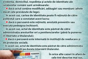 Retinerea actului de identitate. In ce cazuri este posibila legal 