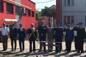 Pompierii germani, în vizită la salvatorii bistriţeni. Ce donaţii a primit ISU