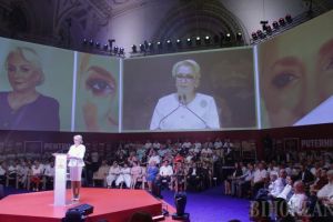A defilat pe muzica filmului Rocky 3: Viorica Dăncilă desemnată oficial candidatul PSD la prezidenţiale