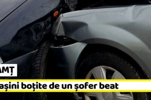 NEAMȚ: 3 maşini boţite de un şofer beat, în Piatra-Neamţ