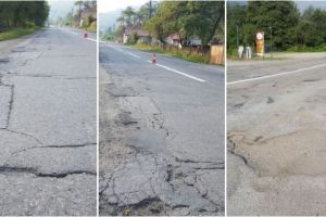 FOTO| Știrea ta: Dorel de la “drumuri” loveşte din nou. Marcaje executate corespunzător peste o şosea care tânjeşte după un strat de asfalt