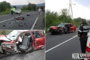 FOTO, VIDEO. Accident MORTAL DN 7, după nodul cu A1. Nedeschiderea lotului 3 al autostrăzii Lugoj-Deva a făcut noi victime