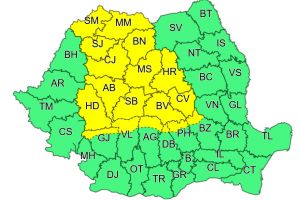 COD GALBEN de instabilitate atmosferică temporar accentuată, valabil şi pentru Dâmboviţa
