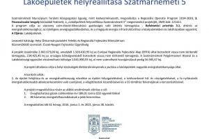 Comunicat de presă „Reabilitare clădiri rezidenţiale Satu Mare 5” – limba maghiară