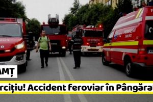 NEAMȚ: Exerciţiu! Accident feroviar în Pângăraţi