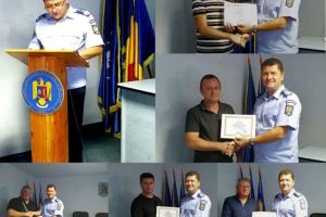 FOTO. Treceri în rezervă la Jandarmeria Alba: Șase subofiţeri au „pus armele în cui” şi au predat ştafeta celor mai tineri