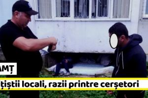 NEAMȚ: Poliţiştii locali, razii printre cerşetorii din Piatra-Neamţ (FOTO)