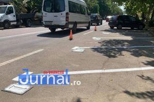FOTO: Cum au furat angajaţii Parking startul amenajării locurilor de parcare de la Gară