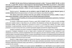 Provocarea SMART LIFE SRL: un stil de viata activ, cu sprijin POR