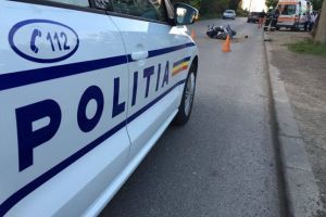 Motociclist la spital după ce un şofer nu i-a acordat prioritate, la Timişoara