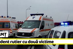 NEAMȚ: Accident cu 2 victime provocat de un tânăr neatent