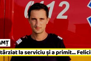 NEAMȚ: Un pompier din Neamţ a întârziat la serviciu şi a primit… Felicitări!