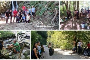 Voluntarii Acasă în Banat au curăţat traseele turistice de pe cursul superior al râului Bega-Poieni