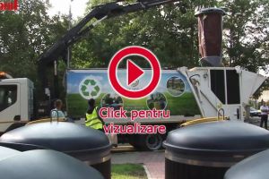 Noul sistem de colectare al deşeurilor, cu containere semi-îngropate, a fost inaugurat