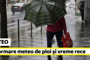 METEO: Informare meteo de ploi şi vreme rece
