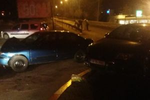 Accident rutier la ieşire din parcarea Kaufland