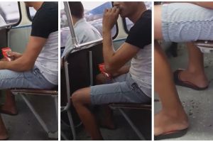 Covor de seminţe lăsat într-un tramvai de un călător nesimţit