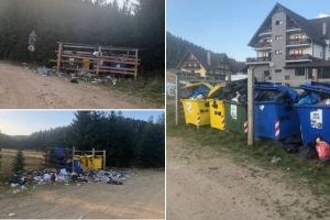 FOTO| Știrea ta: „Peisaj” de toamnă presărat cu gunoaie, într-o zonă turistică a judeţului. Poarta Raiului, locul prin care autogunoiera trece şi nu prea