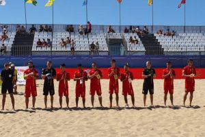 Fotbal pe plaja: Echipa Romaniei, infrangere dramatica in meciul cu Azerbaidjan, la turneul din Portugalia (galerie foto)